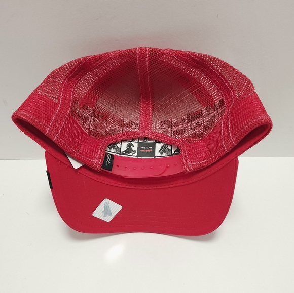 Goorin Bros The Farm SnapBack Trucker Hat Red NEW Rooster Chicken - Picture 4 of 7